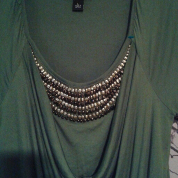 Olive Green Blouse - Picture 2 of 3